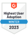 High user adoption